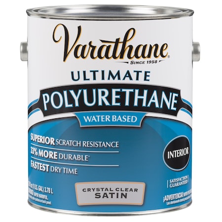 Varathane Varathane Ultimate Satin Crystal Clear Water-Based Polyurethane 1 gal 200231